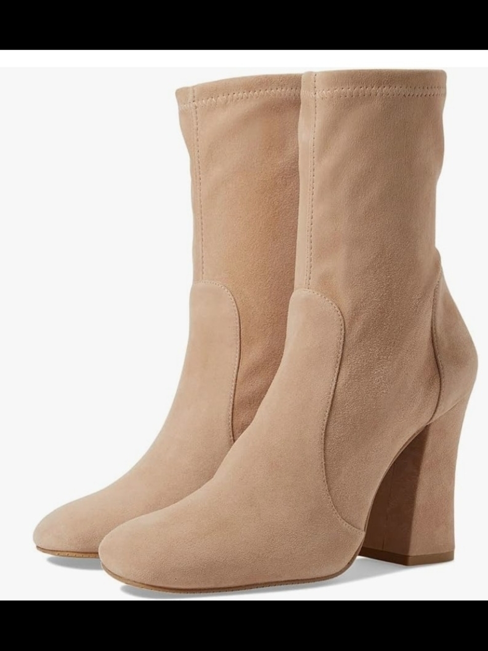 Stuart Weitzman Curveblock 100 Bootie Adobe 8.5 B